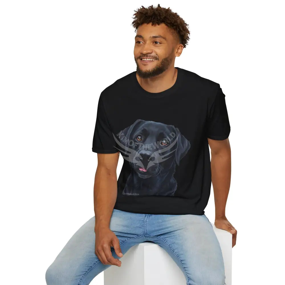 Black Labrador Retriever Dog Lab Parent Tee - Softstyle T-Shirt T-Shirt