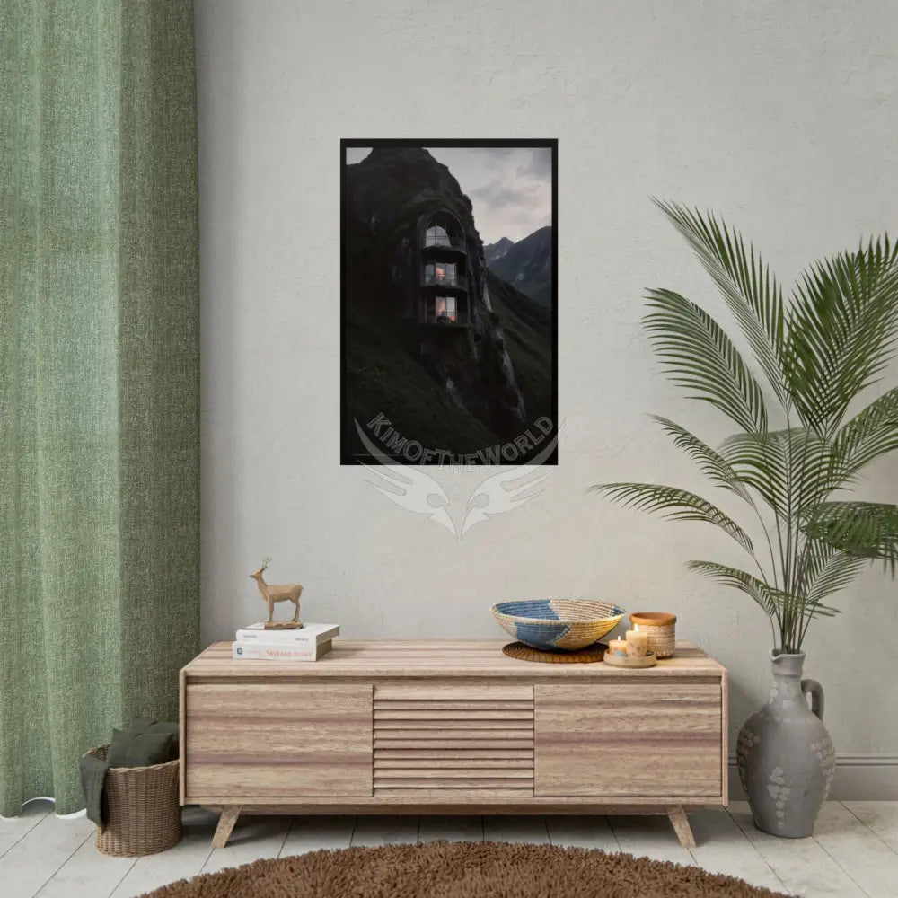 Block Levels Goth Architectures Homes Landscape Poster — Colorful Rolled Art Print Poster