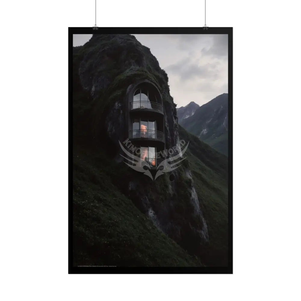 Block Levels Goth Architectures Homes Landscape Poster — Colorful Rolled Art Print Poster