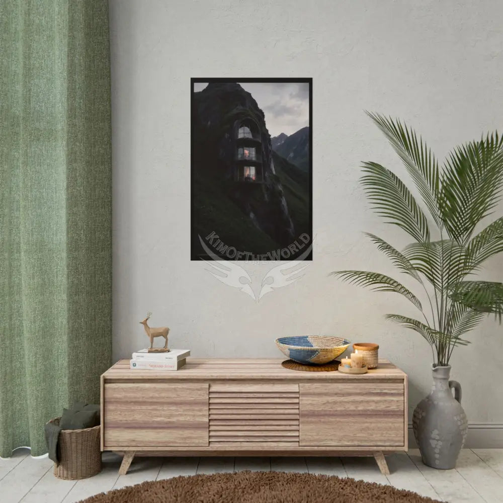 Block Levels Goth Architectures Homes Landscape Poster — Colorful Rolled Art Print Poster