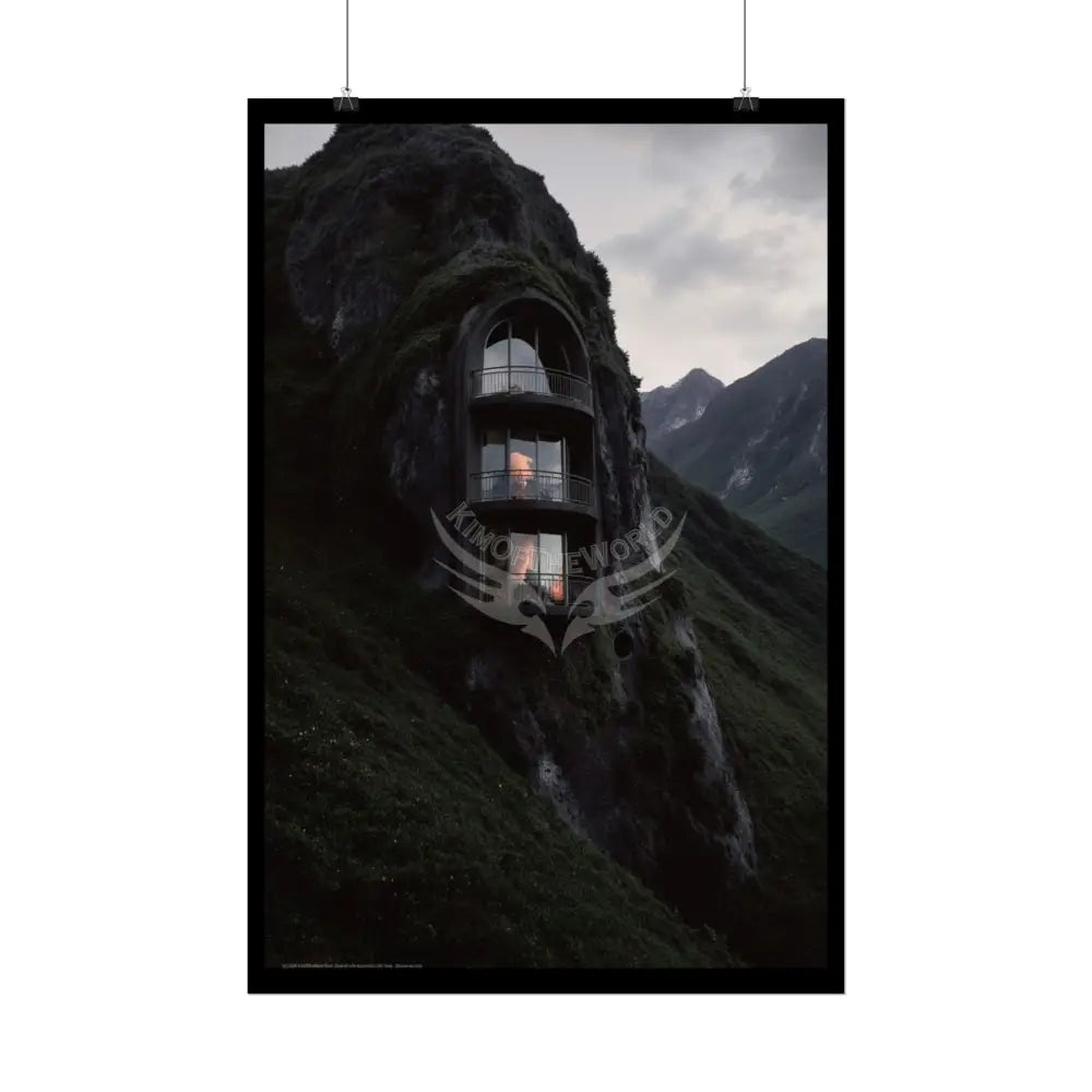 Block Levels Goth Architectures Homes Landscape Poster — Colorful Rolled Art Print Poster