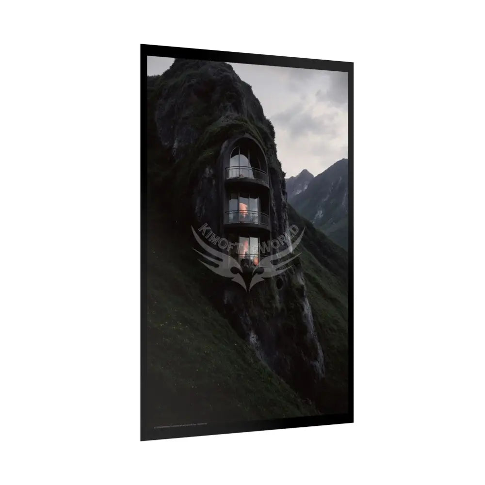 Block Levels Goth Architectures Homes Landscape Poster — Colorful Rolled Art Print Poster