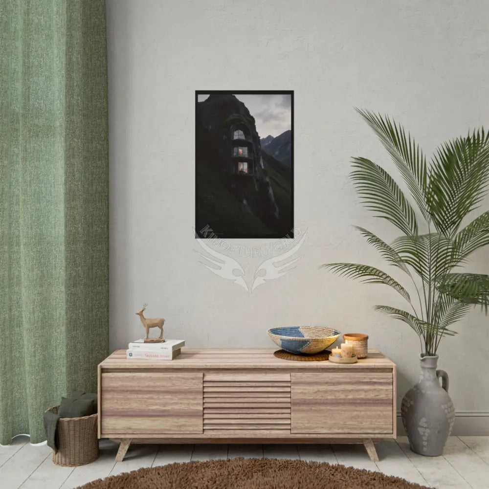 Block Levels Goth Architectures Homes Landscape Poster — Colorful Rolled Art Print Poster