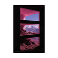 Block Levels Goth Architectures Vaporware Mountain View Homes Landscape Poster — Colorful Rolled Art Print 20″ x 30″