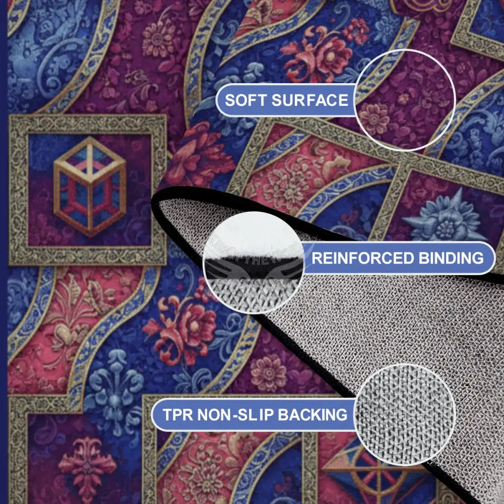 Large Area Rug Floor Carpet (5:4) 120’’x96’’ Rugs & Mats