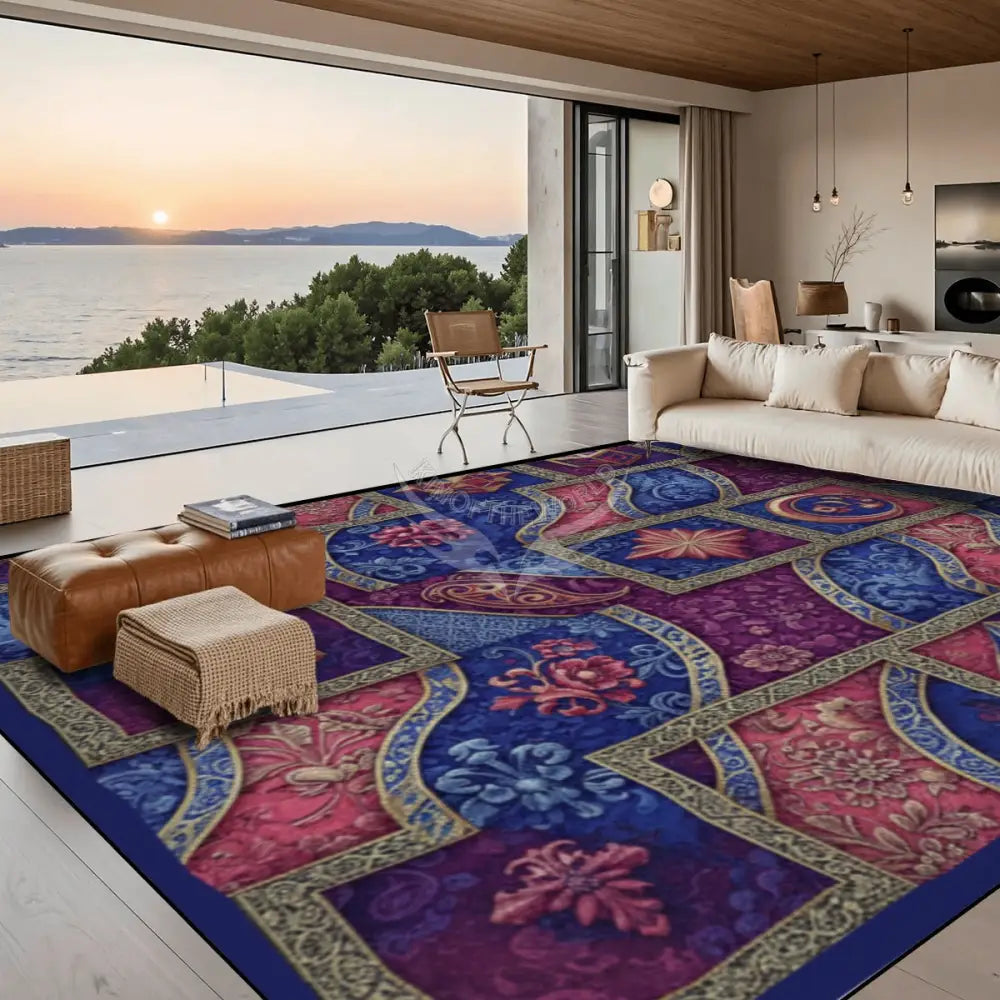 Large Area Rug Floor Carpet (5:4) 120’’x96’’ Rugs & Mats