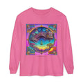 Boho Beach Funky Art Psychedelic Dreamscape Long Sleeve Tee Crunchberry / S Long-sleeve
