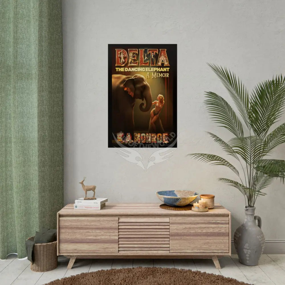 Book Cover Movie Poster ’Delta the Dancing Elephant’ - Rolled Posters Poster