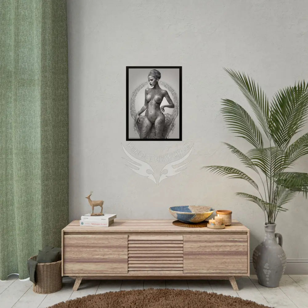 Boudoir Tattooed Women Rolled Posters — Sexy Seductive Lingerie Wall Art Poster