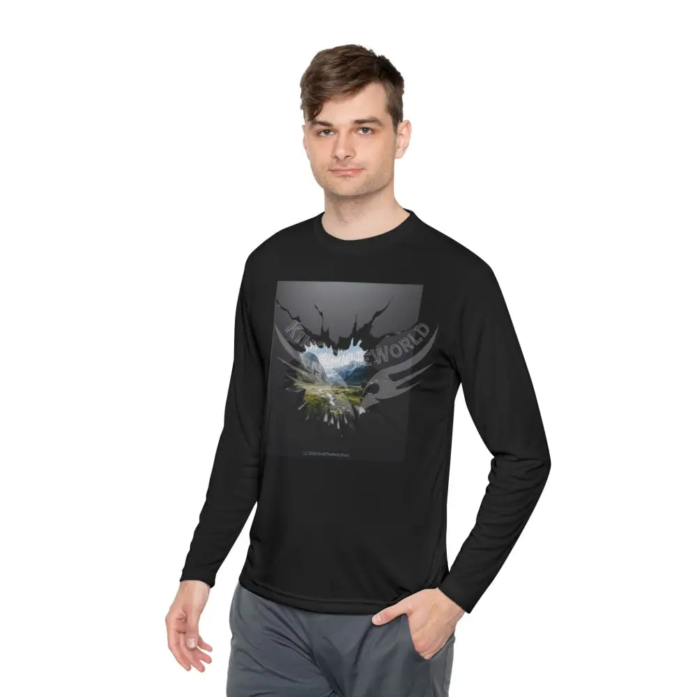 Break Out Window Mountains View - Long Sleeve Tee Long-sleeve