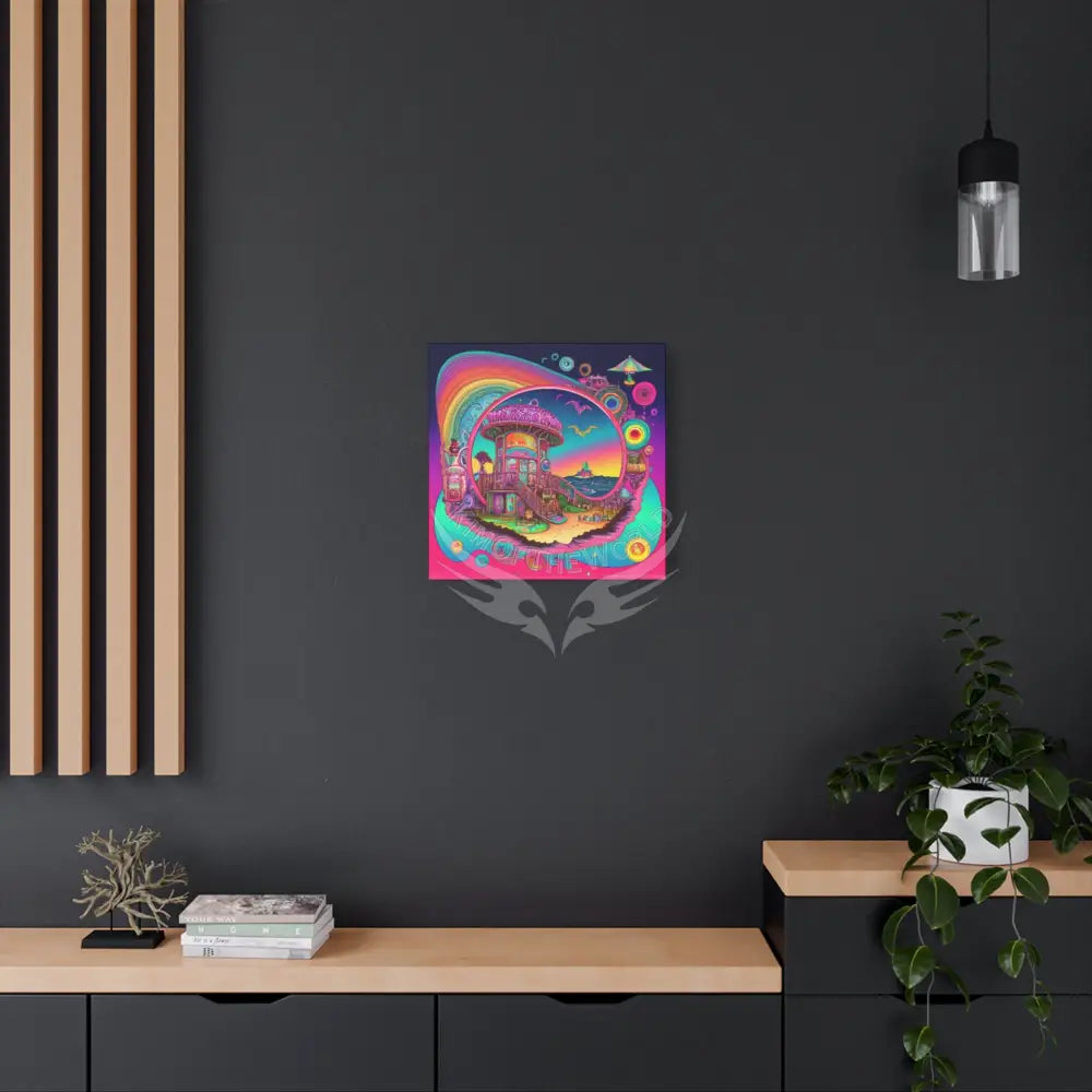 Bright Boho Beach Canvas Art — Vibrant Coastal Wall Decor Canvas