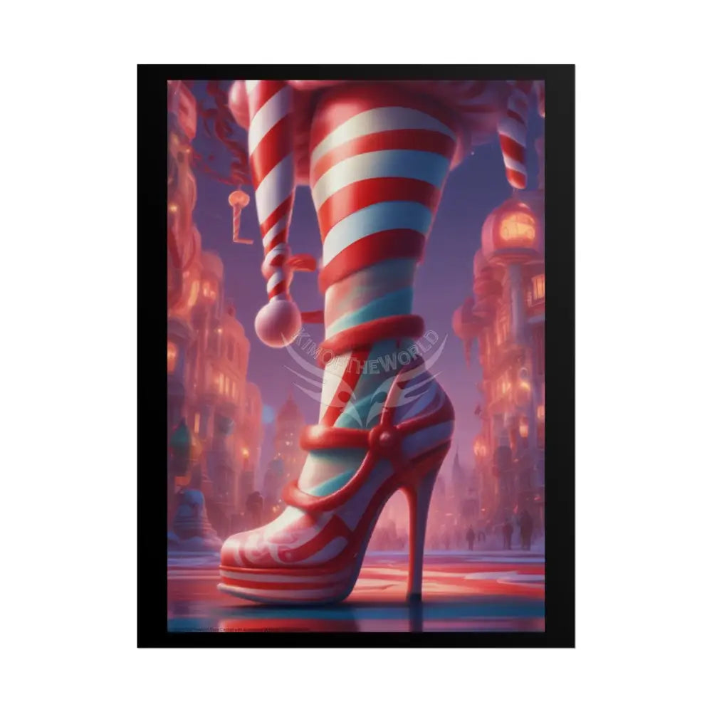 Candycane Holiday Heels Collection -Rolled Poster 18″ x 24″ (Vertical) / Matte Poster