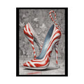 Candycane Holiday Heels Weird Christmas High Heel Shoe Collection -Rolled Poster 18″ x 24″ (Vertical) / Semi Glossy