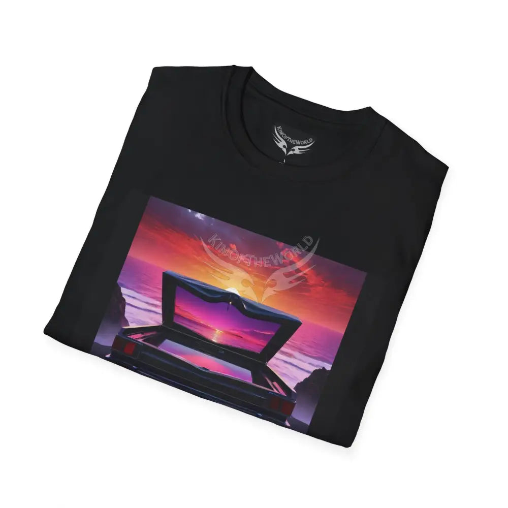 Car Beach Bed - Softstyle T-Shirt T-Shirt