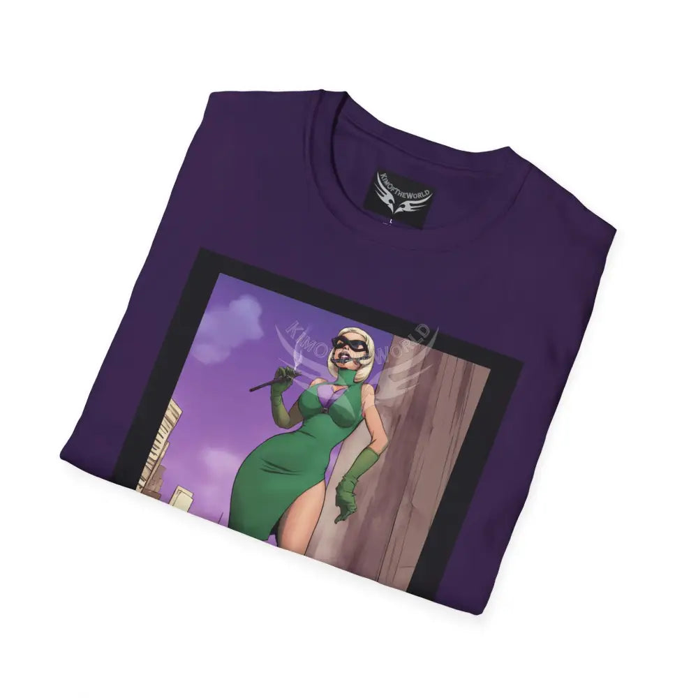 Cartoon Lady Fashion - Softstyle T-Shirt T-Shirt