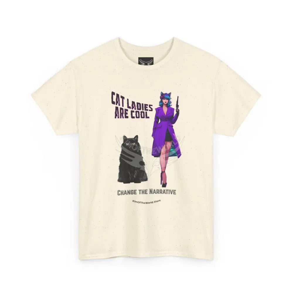 Cat Ladies are Cool Retro Comic Tee - Vintage Cat Lover Graphic T-Shirt T-Shirt