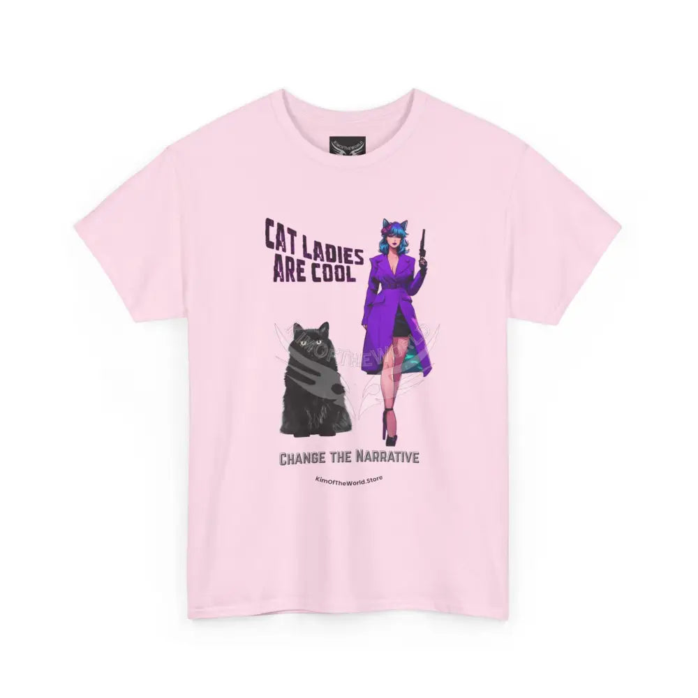 Cat Ladies are Cool Retro Comic Tee - Vintage Cat Lover Graphic T-Shirt T-Shirt