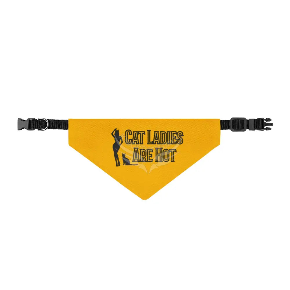 Cat Ladies Are Hot Clip-On Pet Bandana — Funny Cat Mom Accessory S Pets