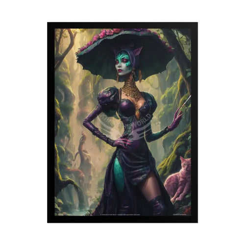 ’Cat Ladies are Still Hot’ Fashion Sexy Giant CatLady Portrait — Playful Art Print Pushing Positive Cat Lady Narrative