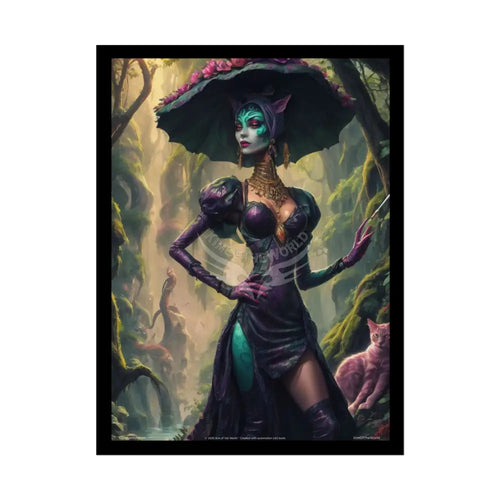 ’Cat Ladies are Still Hot’ Fashion Sexy Giant CatLady Portrait — Playful Art Print Pushing Positive Cat Lady Narrative