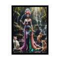 ’Cat Ladies are Still Hot’ Fashion Smoking Fetish Giant CatLady Portrait — Playful Art Print Pushing Positive Cat Lady