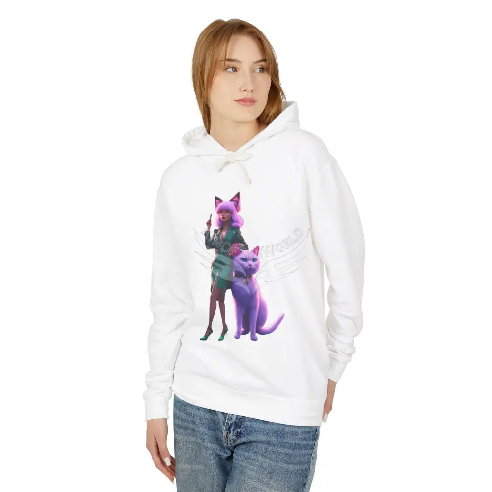 Cat Ladies Are Still Hot Hoodie — Feminine Cat Lady Graphic Sweatshirt Hoodie