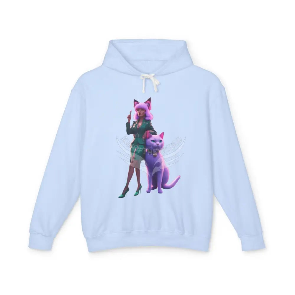 Cat Ladies Are Still Hot Hoodie — Feminine Cat Lady Graphic Sweatshirt S / Hydrangea Hoodie