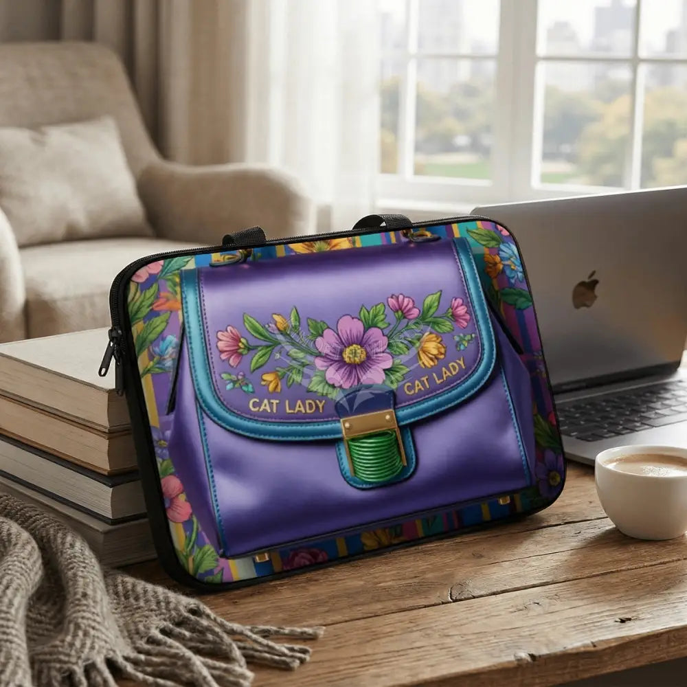 Cat Lady 3D Handbag Laptop Bag Computer Bag