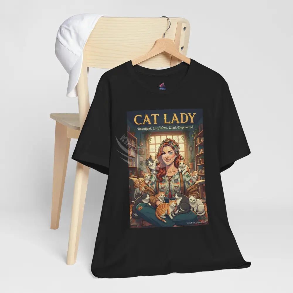 ’Cat Lady - Empowered’ Tee — Cute Catgirl T-Shirt T-Shirt