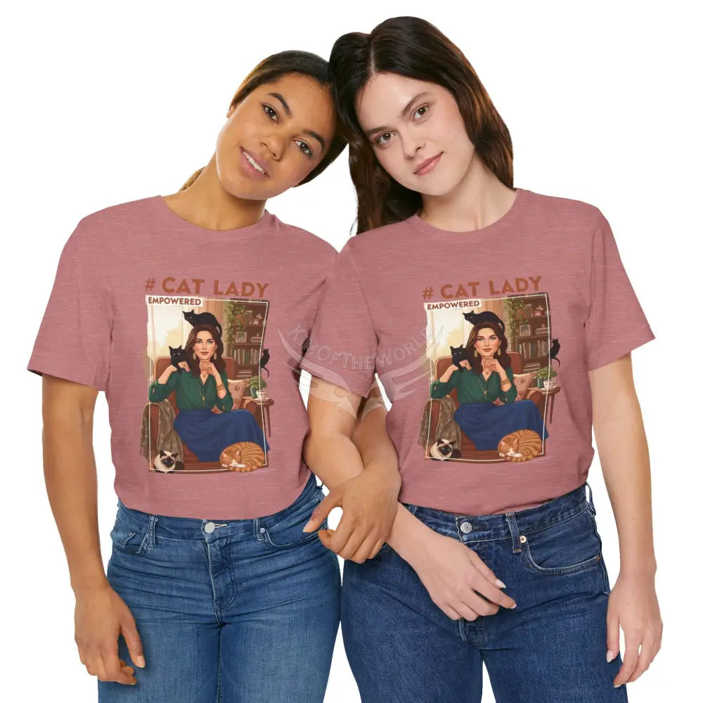 ’#Cat Lady - Empowered’ Tee — Cute Catgirl T-Shirt T-Shirt