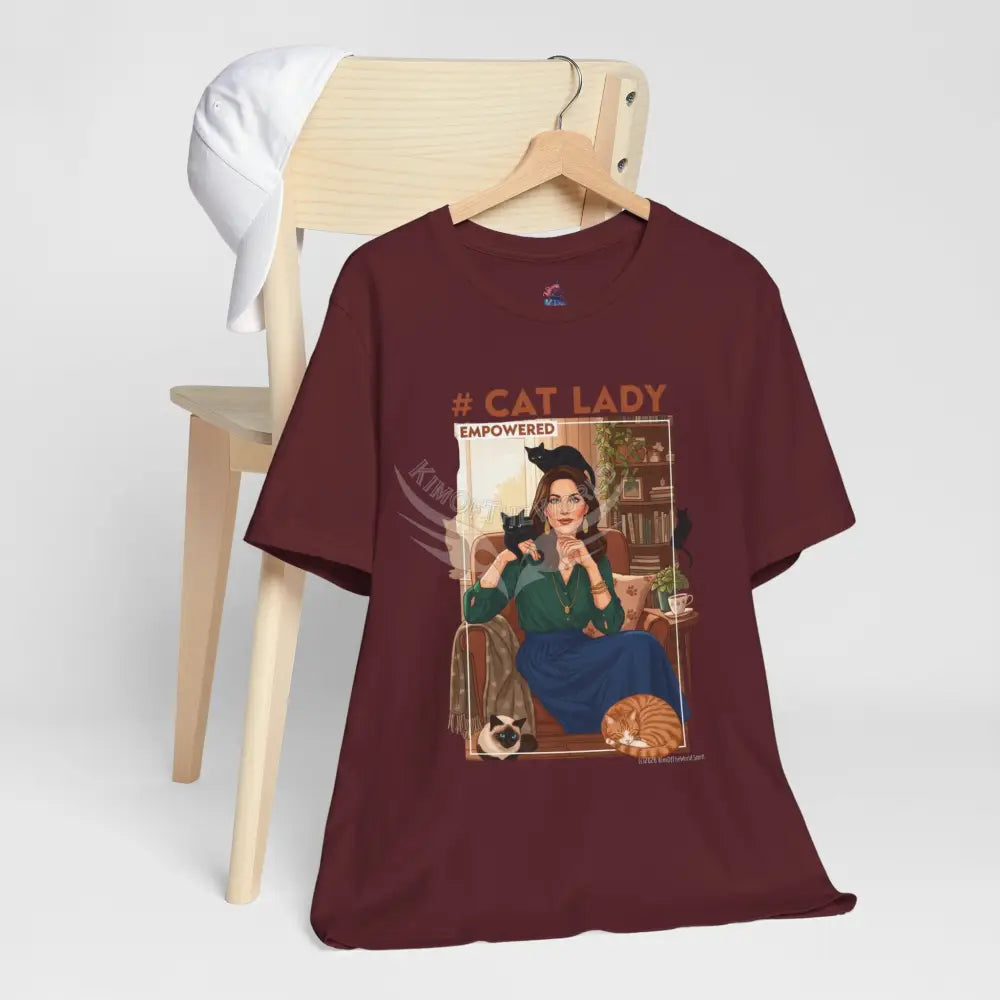 ’#Cat Lady - Empowered’ Tee — Cute Catgirl T-Shirt T-Shirt
