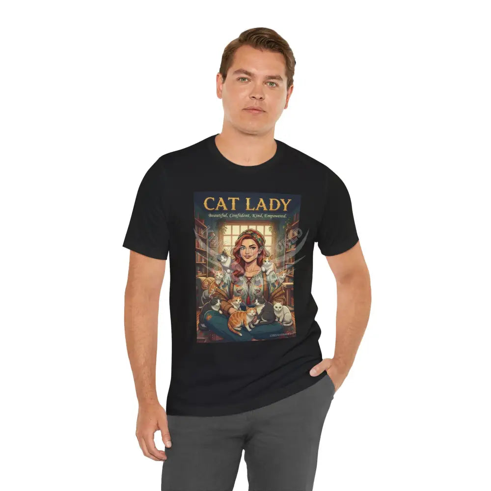 ’Cat Lady - Empowered’ Tee — Cute Catgirl T-Shirt T-Shirt