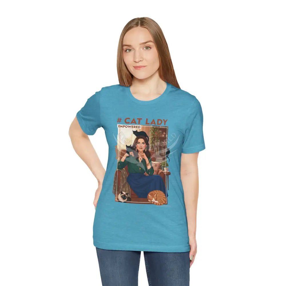 ’#Cat Lady - Empowered’ Tee — Cute Catgirl T-Shirt T-Shirt