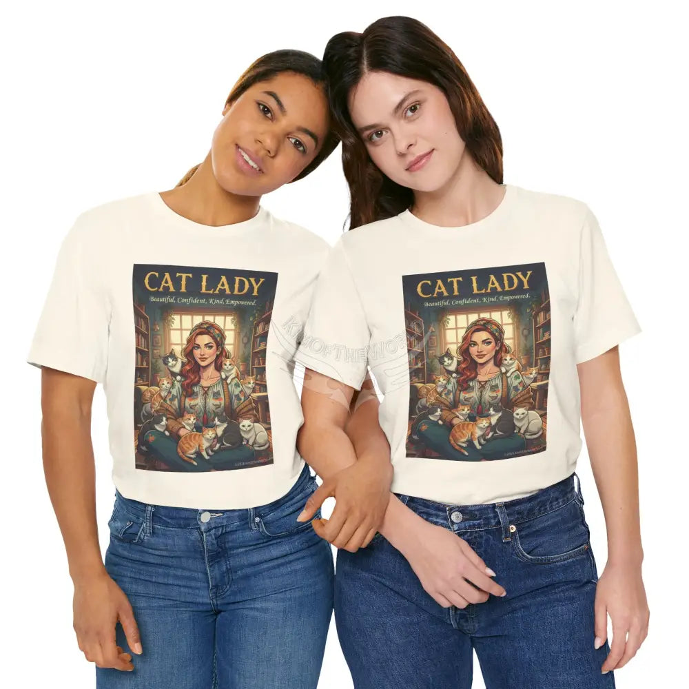 ’Cat Lady - Empowered’ Tee — Cute Catgirl T-Shirt T-Shirt
