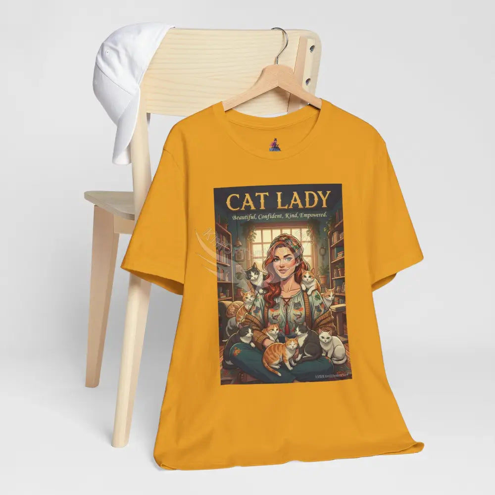 ’Cat Lady - Empowered’ Tee — Cute Catgirl T-Shirt T-Shirt