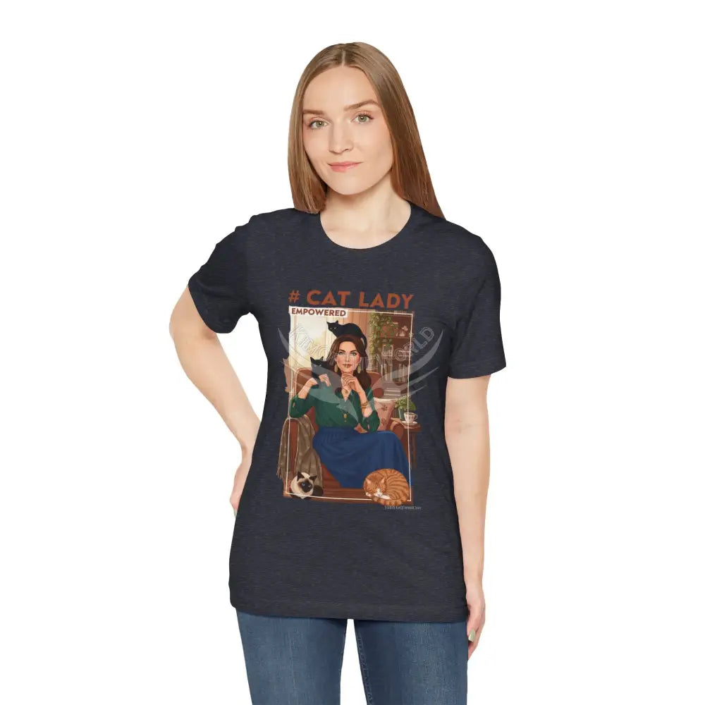 ’#Cat Lady - Empowered’ Tee — Cute Catgirl T-Shirt T-Shirt