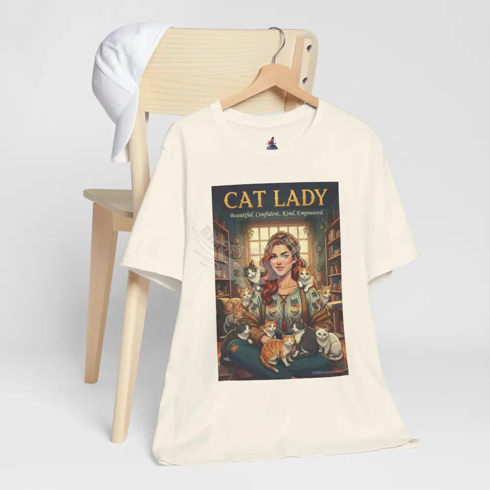 ’Cat Lady - Empowered’ Tee — Cute Catgirl T-Shirt T-Shirt