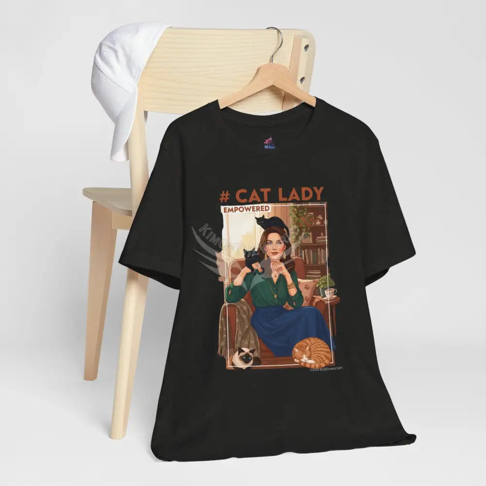 ’#Cat Lady - Empowered’ Tee — Cute Catgirl T-Shirt T-Shirt