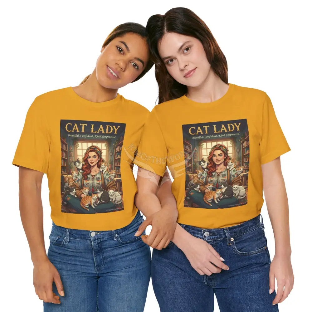 ’Cat Lady - Empowered’ Tee — Cute Catgirl T-Shirt T-Shirt