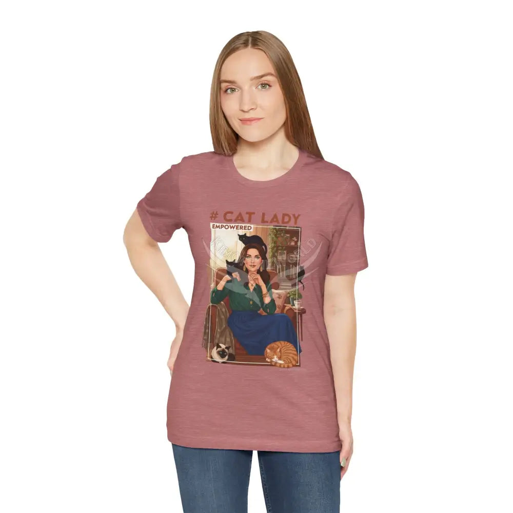 ’#Cat Lady - Empowered’ Tee — Cute Catgirl T-Shirt T-Shirt