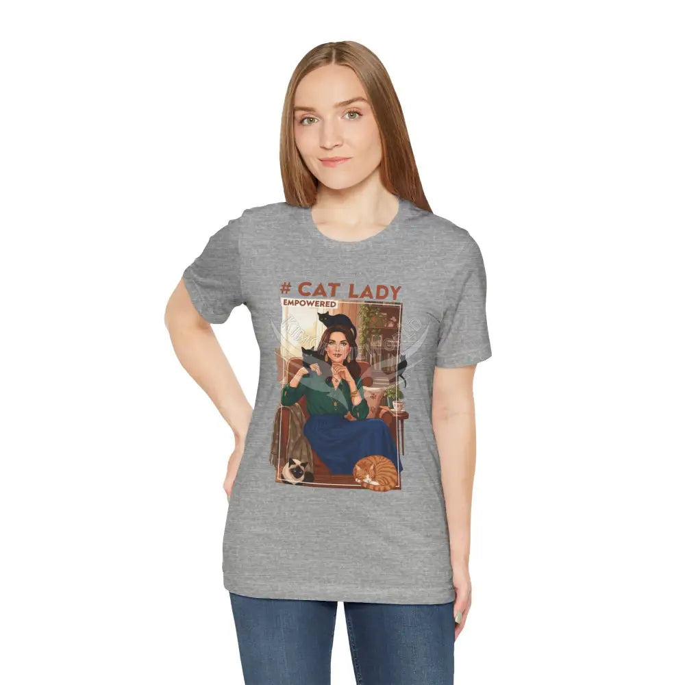 ’#Cat Lady - Empowered’ Tee — Cute Catgirl T-Shirt T-Shirt
