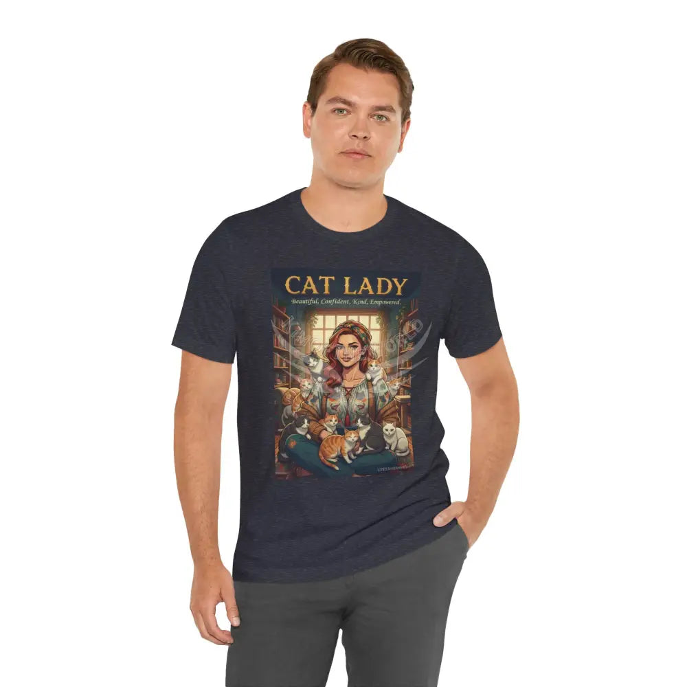 ’Cat Lady - Empowered’ Tee — Cute Catgirl T-Shirt T-Shirt