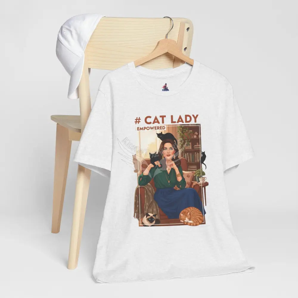 ’#Cat Lady - Empowered’ Tee — Cute Catgirl T-Shirt T-Shirt