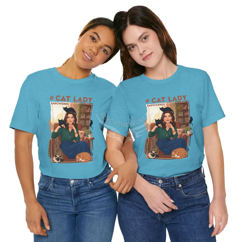 ’#Cat Lady - Empowered’ Tee — Cute Catgirl T-Shirt T-Shirt