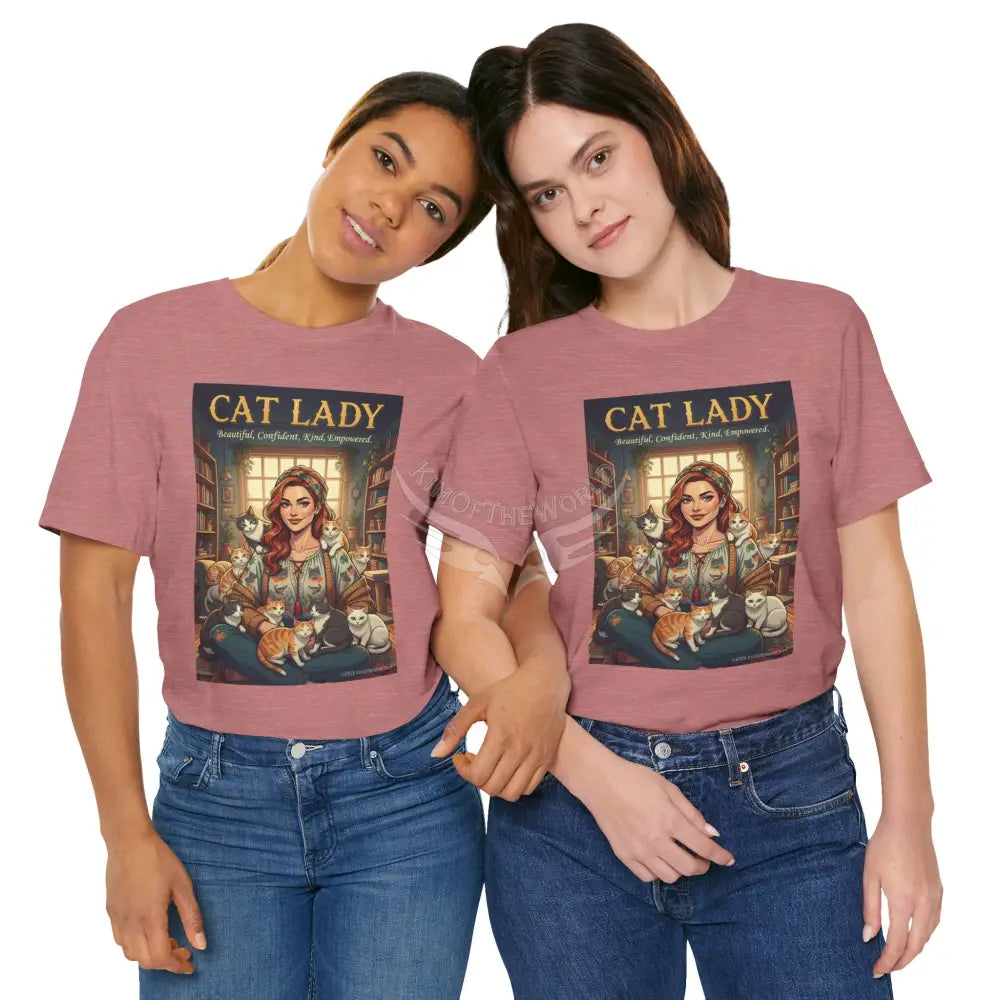 ’Cat Lady - Empowered’ Tee — Cute Catgirl T-Shirt T-Shirt