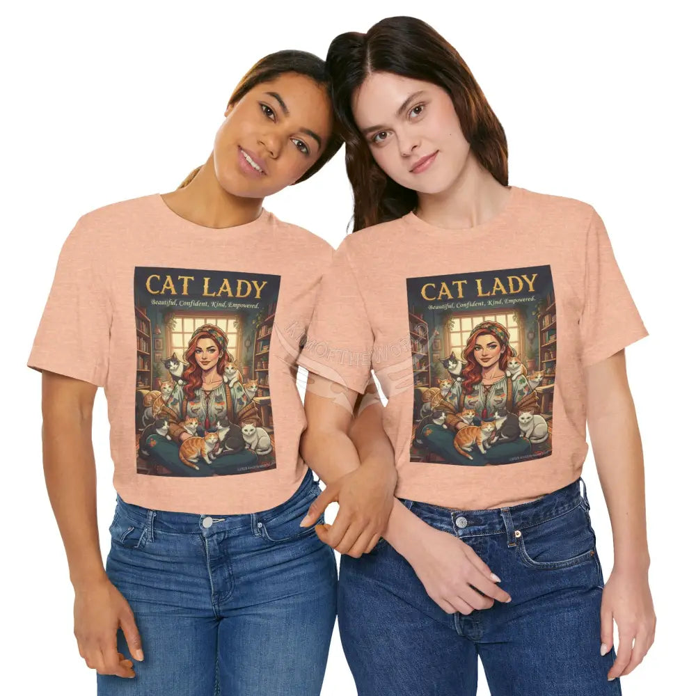 ’Cat Lady - Empowered’ Tee — Cute Catgirl T-Shirt T-Shirt