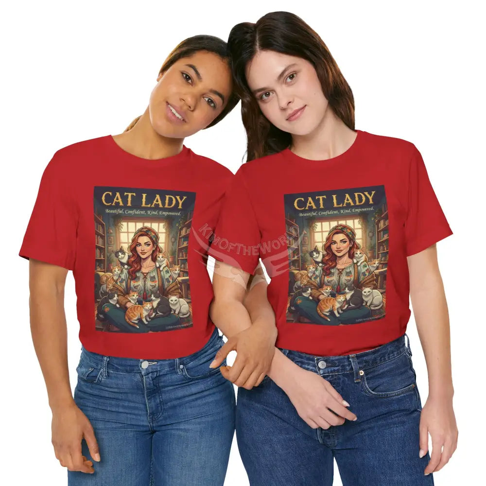 ’Cat Lady - Empowered’ Tee — Cute Catgirl T-Shirt T-Shirt