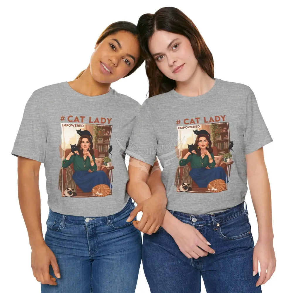 ’#Cat Lady - Empowered’ Tee — Cute Catgirl T-Shirt T-Shirt