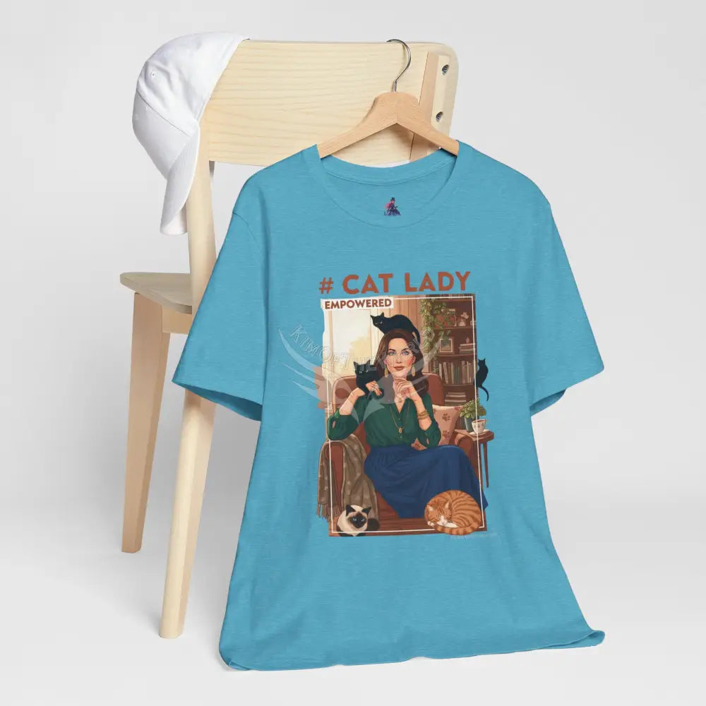 ’#Cat Lady - Empowered’ Tee — Cute Catgirl T-Shirt T-Shirt