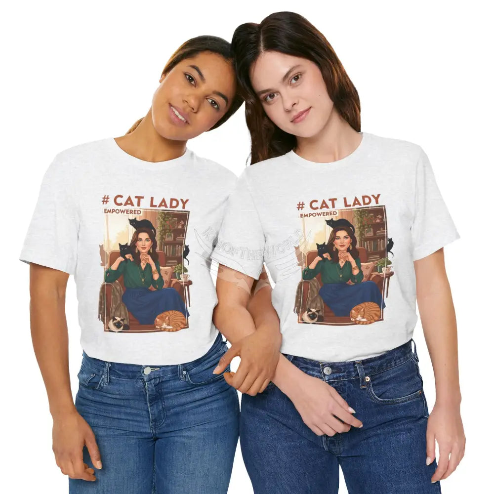 ’#Cat Lady - Empowered’ Tee — Cute Catgirl T-Shirt T-Shirt